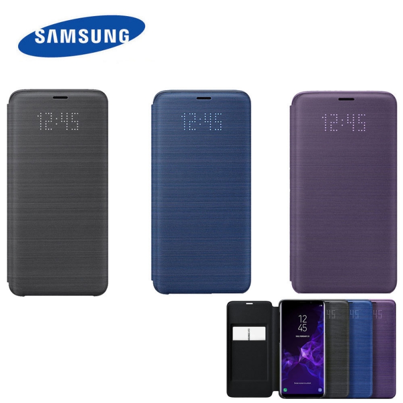 Bao Da Samsung Galaxy S9 Plus Led View Cover Chính Hãng được làm từ chất liệu da công nghiệp cao cấp, toàn bộ mặt trước và mặt sau đều là da đóng tắt và nhận cuộc gọi trực tiếp trên bề mặt bao da